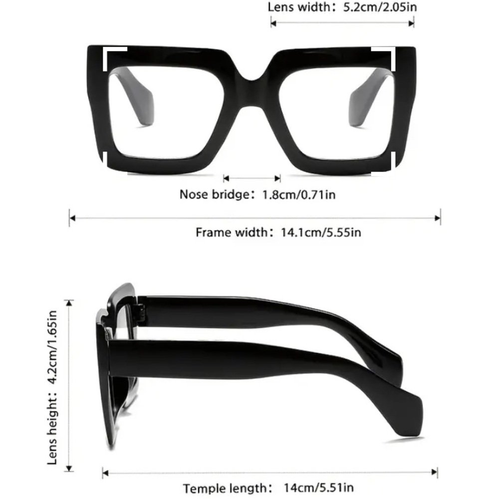 Stylish Black Square Sunglasses